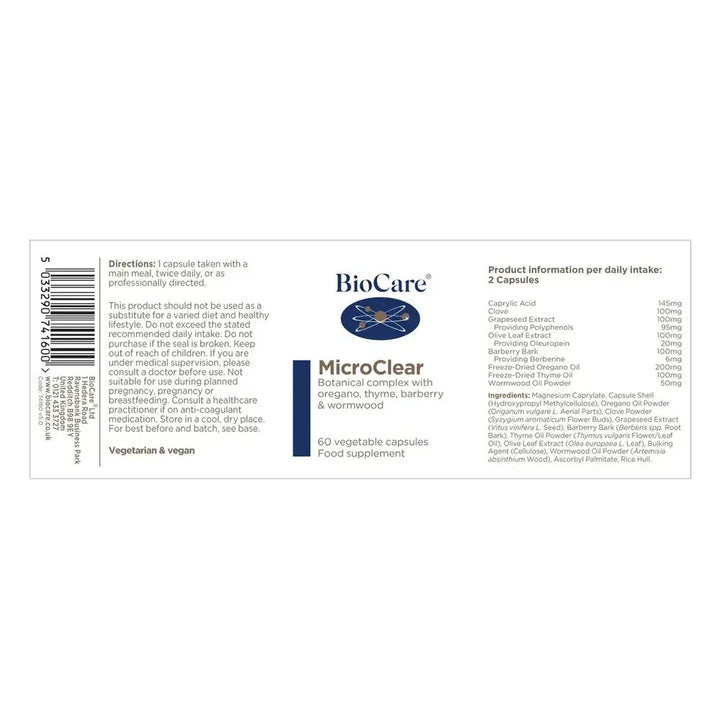 МикроКлиър Микробен Баланс / BioCare MicroClear 60 Vcaps