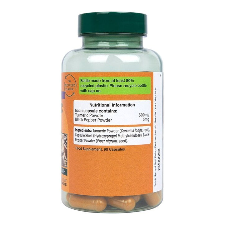 Турмерик 600мг с черен пипер / Turmeric with black pepper 600mg 90 capsules