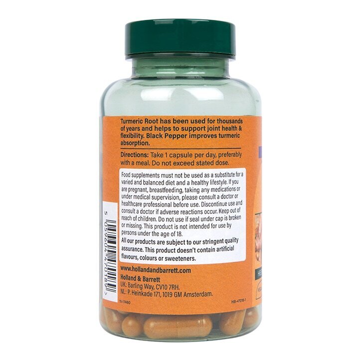 Турмерик 600мг с черен пипер / Turmeric with black pepper 600mg 90 capsules