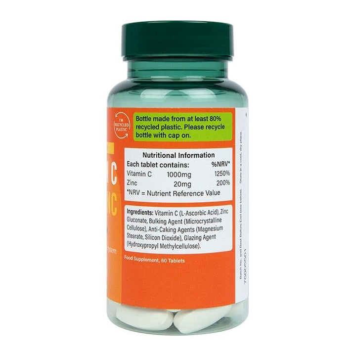 Витамин С + Цинк / Vitamin C 1000 mg + Zinc 20 mg 60 tablets