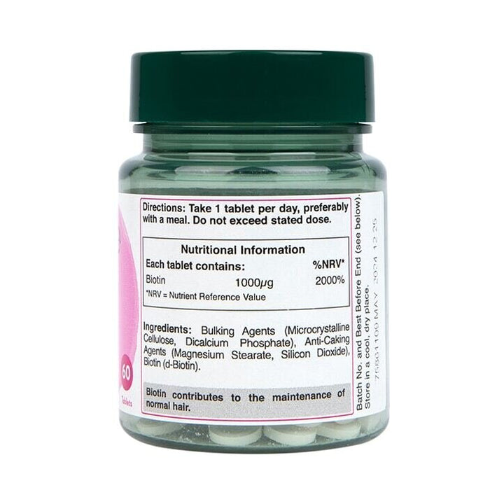 Биотин / Biotin 1000mcg 60 tablets