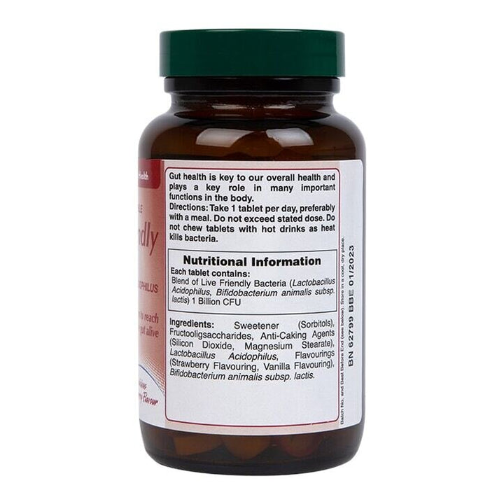 Пробиотик с Ацидофилус (Chewable Acidophilus Strawberry 1 Billion) 1млрд. 120 дъвчащи таблетки