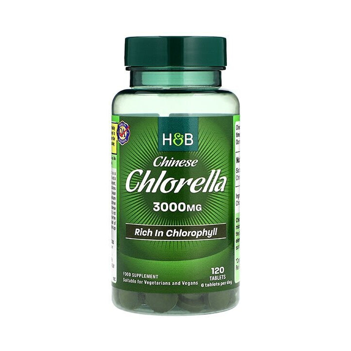 Био китайска хлорела / Organic Chinese Chlorella 500mg 120 tablets