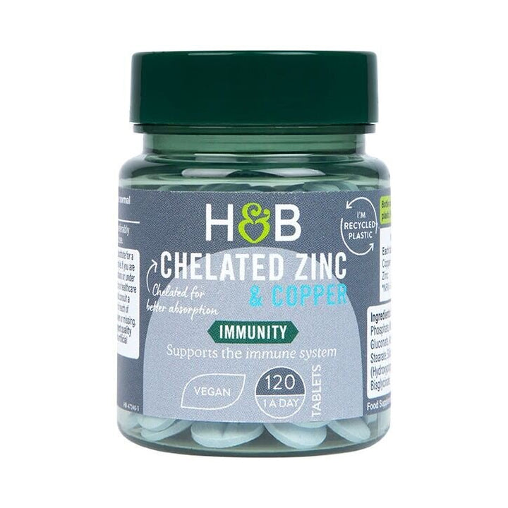 Цинк хелат 15мг с мед / Chelated Zinc 15mg with Copper 120 tablets
