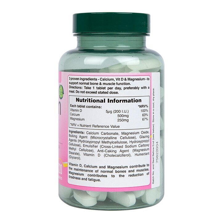 Калций магнезий и витамин Д3 (Calcium, Magnesium &amp; Vitamin D3) 120 таблетки