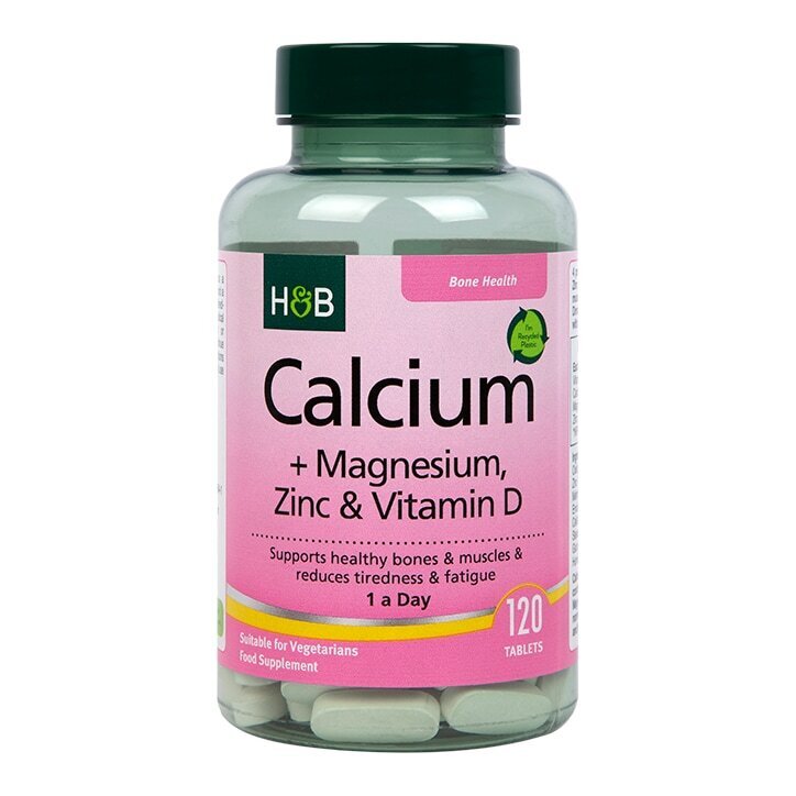 Калций, магнезий, цинк и витамин Д3 / Calcium, Magnesium, Zinc & Vitamin D3 120 таблетки