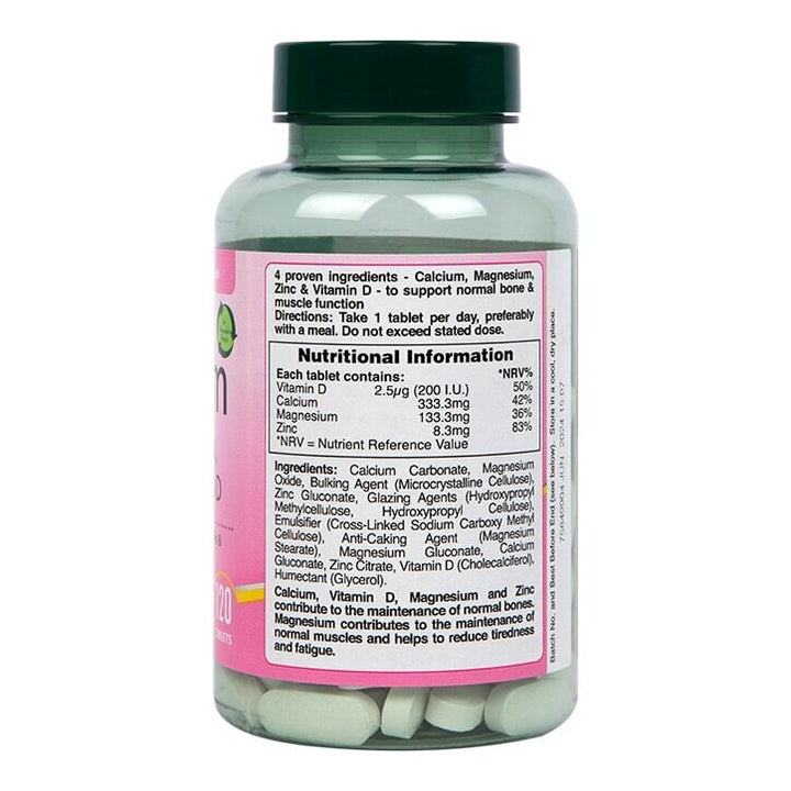 Калций, магнезий, цинк и витамин Д3 / Calcium, Magnesium, Zinc &amp; Vitamin D3 120 таблетки