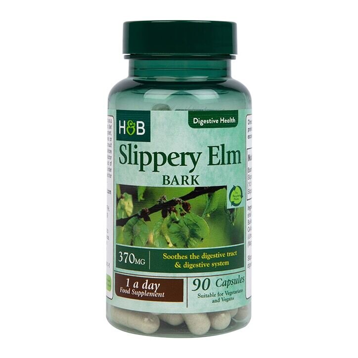 Хлъзгав бряст кора (Slippery Elm Bark) 370mg 90 капсули