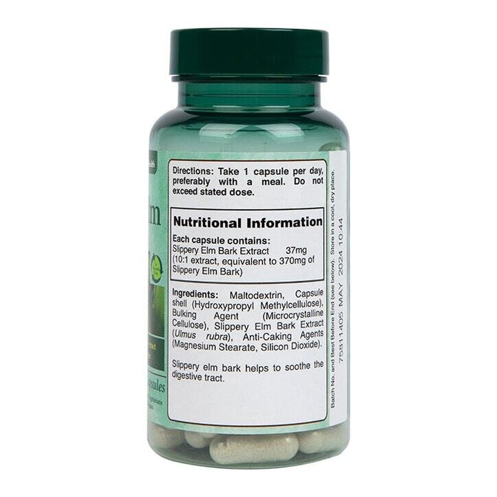 Хлъзгав бряст кора (Slippery Elm Bark) 370mg 90 капсули
