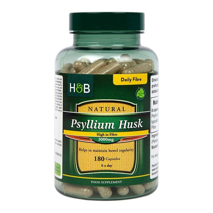 Псилиум хуск фибри (Psyllium Husk) 500mg 180 капсули