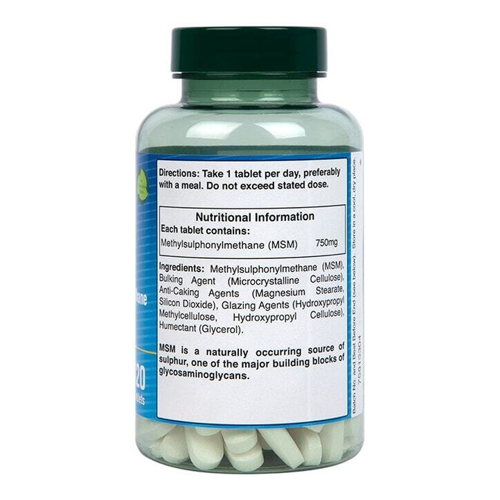 Метилсулфонилметан МСМ (Methylsulfonylmethane MSM) 750мг 120 таблетки