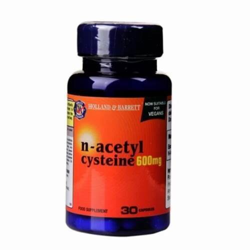 Н-ацетил цистеин / N-Acetyl Cysteine 600mg 30 Vcaps