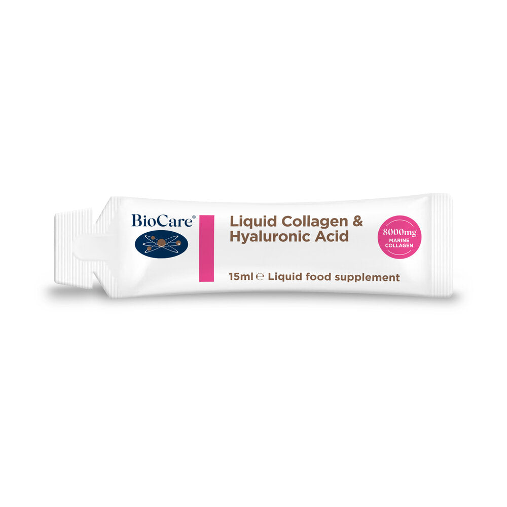 Колаген с хиалуронова киселина / BioCare Liquid Collagen &amp; Hyaluronic Acid 14 х 15 ml