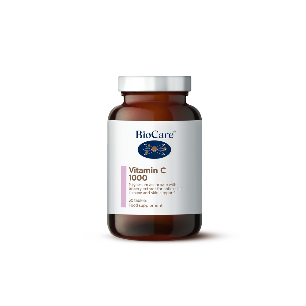Витамин Це + Екстракт от боровинка / BioCare Vitamin C 1000 30 tablets