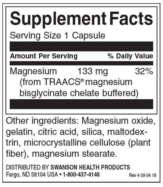 Албион хелатиран магнезий глицинат / Albion Chelated Magnesium 133mg 90 capsules