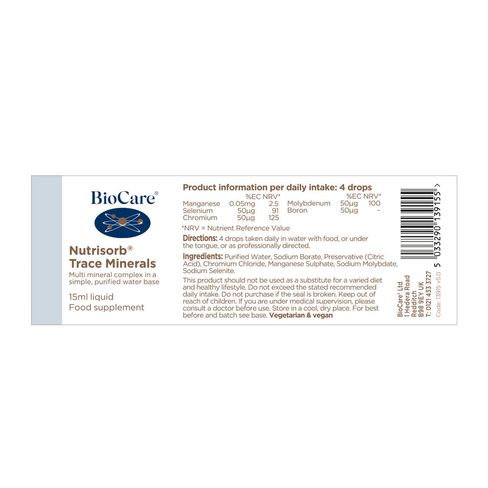 Минерален Комплекс / BioCare Nutrisorb® Trace Minerals 15ml