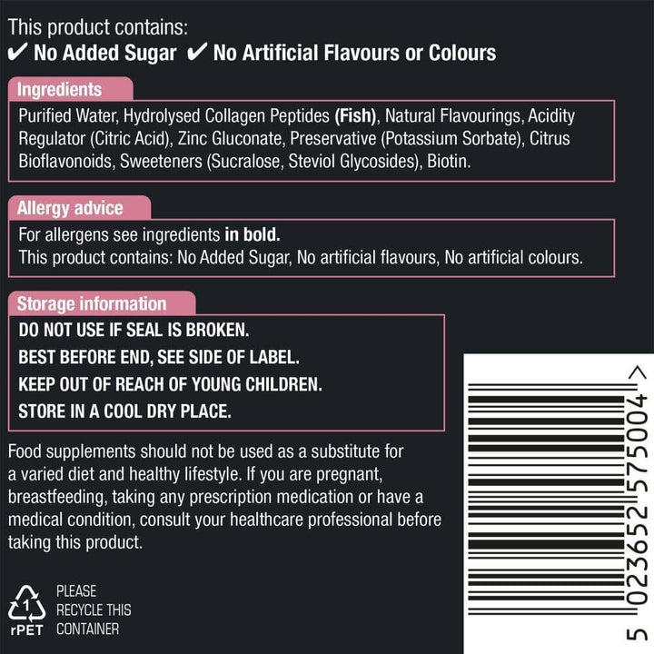 Премиум Рибен Колаген / Premium Marine Collagen Liquid 5000mg - Strawberry &amp; Lime 500ml