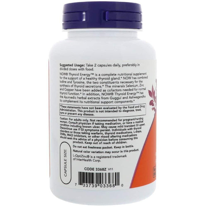 Now Thyroid Energy / Комплекс за щитовидна жлеза 90 Vcaps