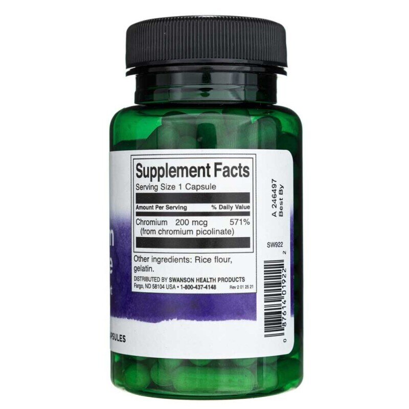Хром пиколинат / Chromium Picolinate 200 mcg 100 capsules