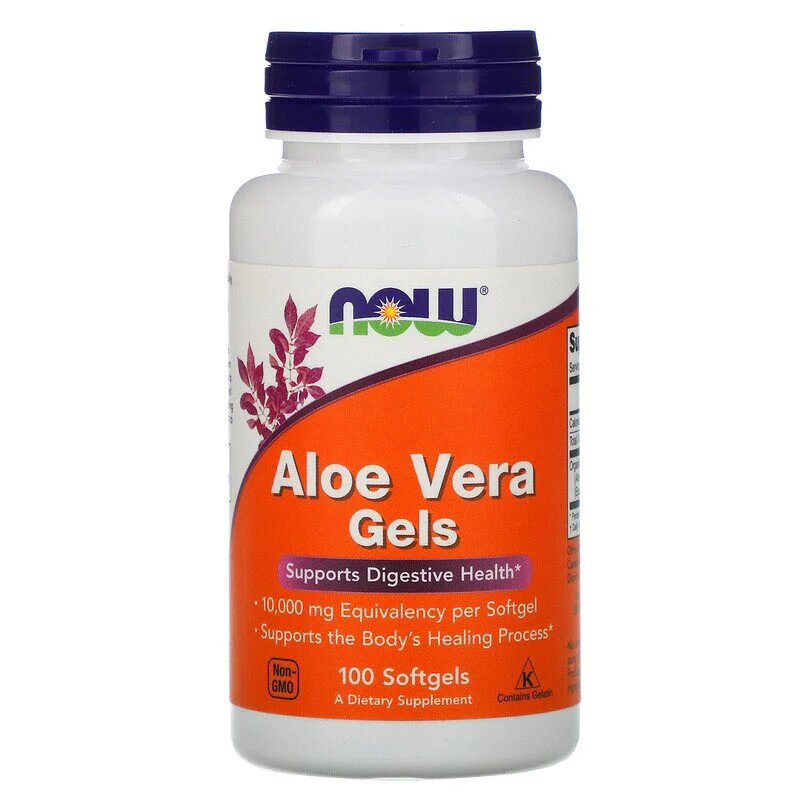 NOW Aloe Vera Gels  / Алое вера гел 100 softgels