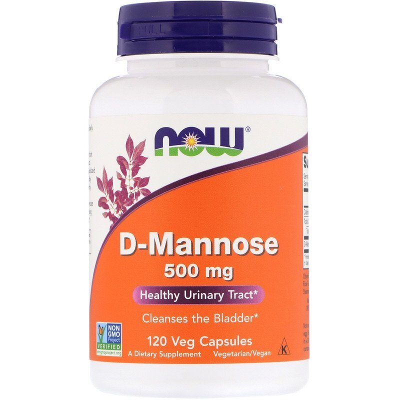 Д-Маноза / NOW D-Mannose 500mg 120 capsules