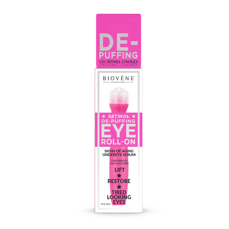 DE-PUFFING Signs of Aging 1% Retinol + Organic Cherry Eye Concentrate / Ретинол ролер за очи 15ml