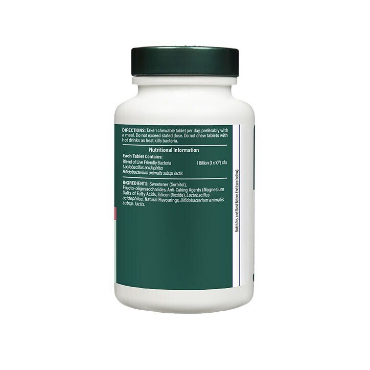 Live Friendly Bacteria with Acidophilus 60 chewable tablets, Holland and Barrett