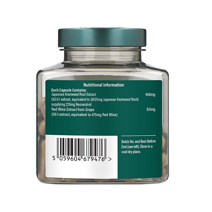 Ресвератрол (Resveratrol) 225mg с екстракт от червено вино 60 capsules