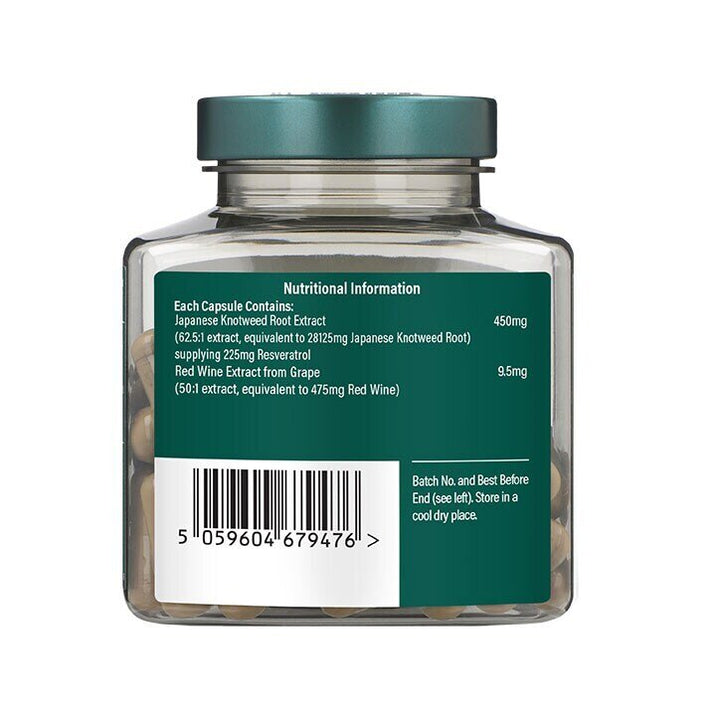 Ресвератрол (Resveratrol) 225mg с екстракт от червено вино 60 capsules