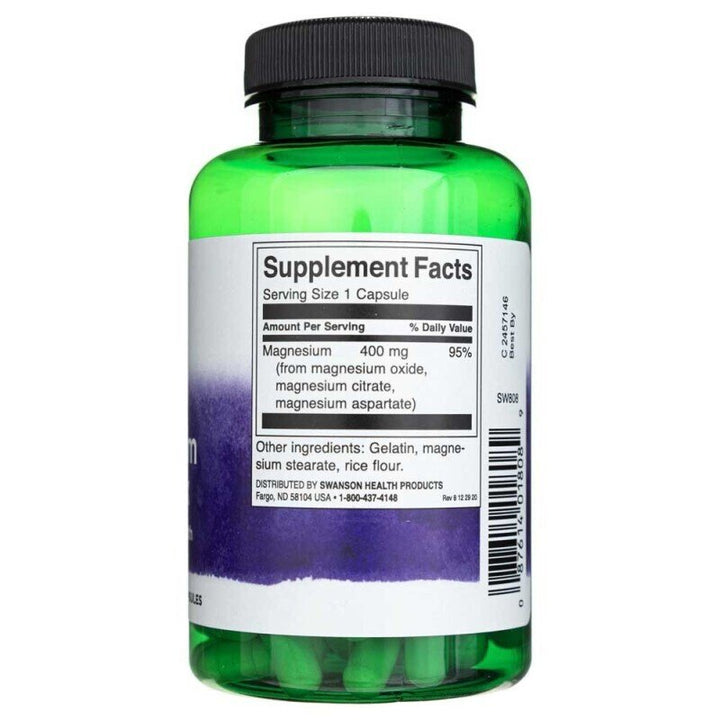 Магнезий троен комплекс / Triple magnesium complex 400 mg 100 caps