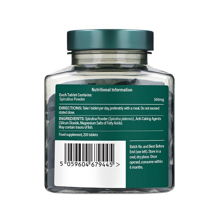 Спирулина / Spirulina 500mg 200 tablets