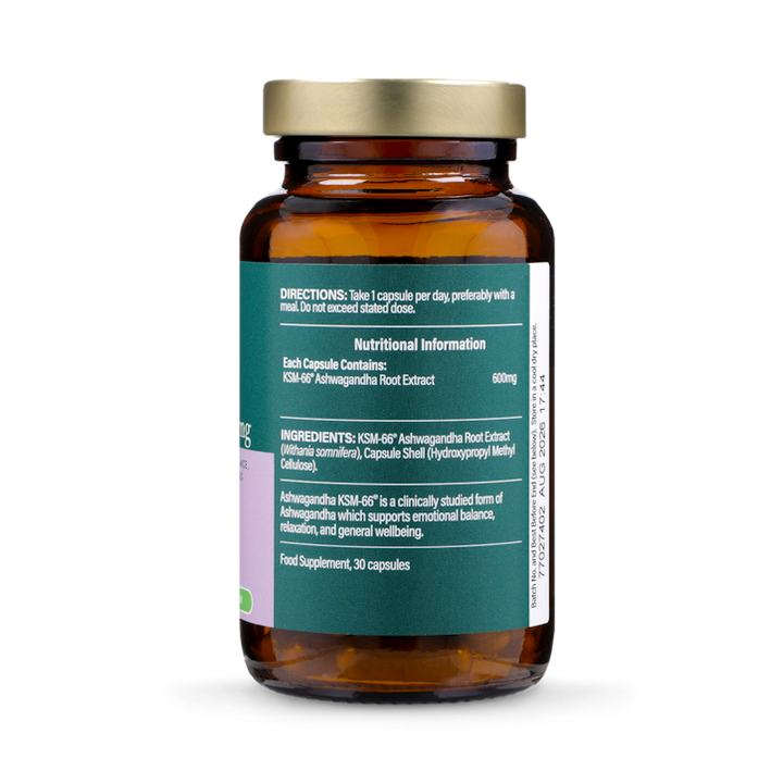 Ашваганда екстракт от корен (Ashwagandha KSM-66) 600mg 30 капсули