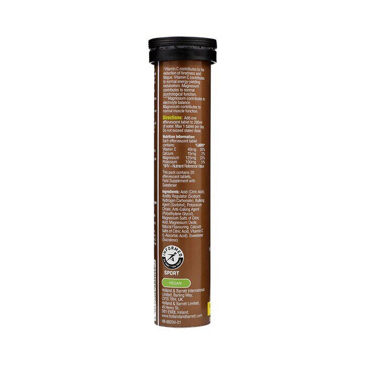 TriActive Pre-Workout Electrolyte Effervescent Ginger &amp; Lemongrass 20 Tablets