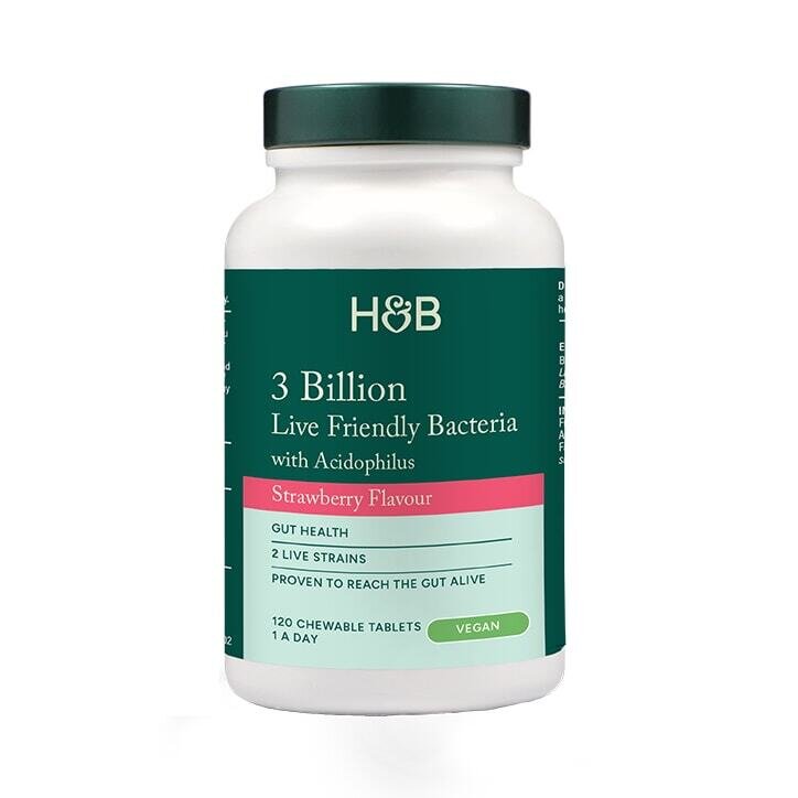 Пробиотик с Ацидофилус (Chewable Acidophilus Strawberry 3 Billion) 3млрд. 120 дъвчащи таблетки