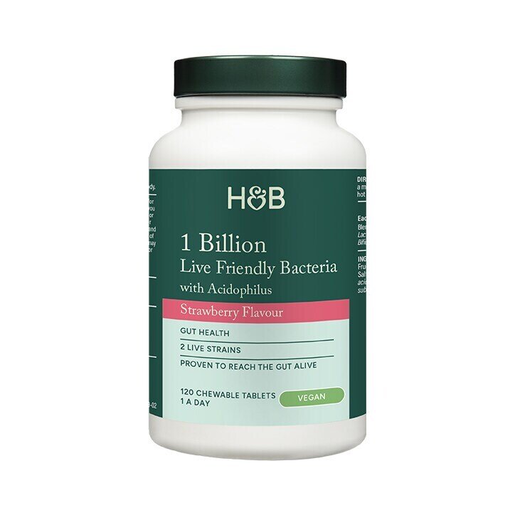 Пробиотик с Ацидофилус (Chewable Acidophilus Strawberry 1 Billion) 1млрд. 120 дъвчащи таблетки