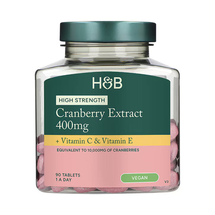 Червена боровинка с витамини С и Е / Cranberry Extract + Vit C &amp; E 400mg 90 tablets