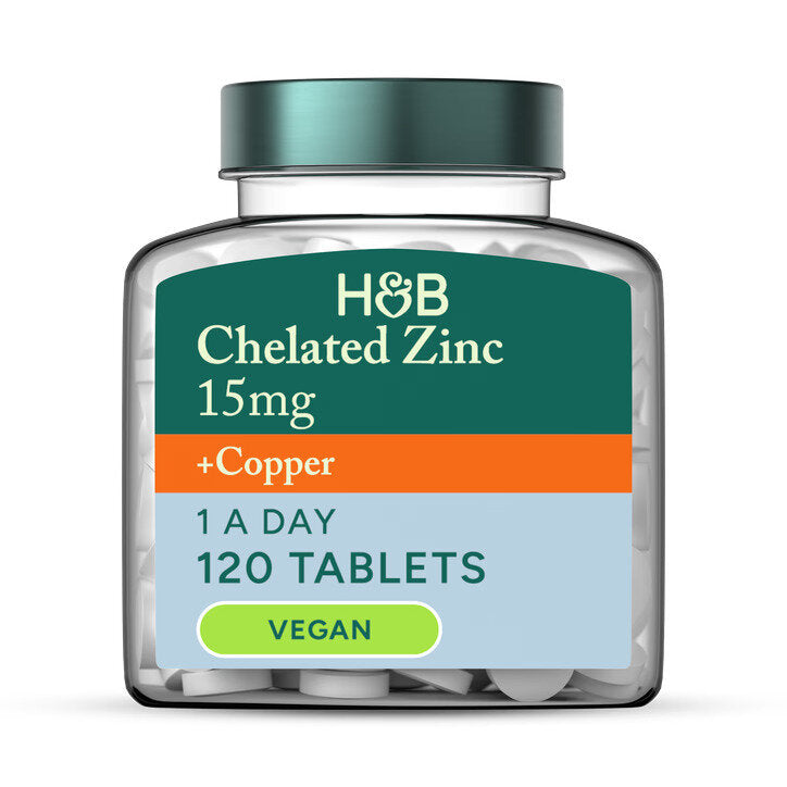 Цинк хелат 15мг с мед / Chelated Zinc 15mg with Copper 120 tablets