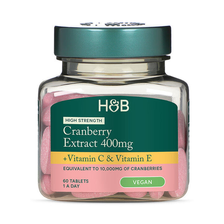 Червена боровинка екстракт / Cranberry Extract + Vit C &amp; E 400mg 60 tablets