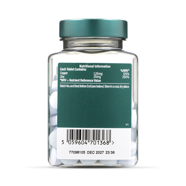 Цинк хелат 25мг с мед / High Strength Chelated Zinc 25 mg & Copper 120 tablets