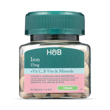 Желязо (Iron) 15 mg с витамини и минерали 90 таблетки
