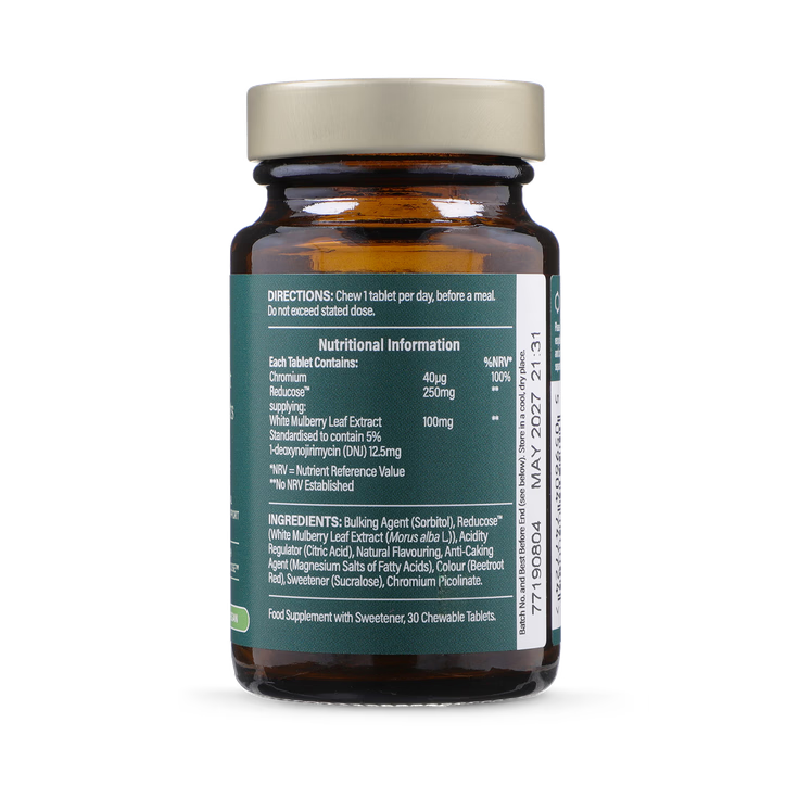 Контрол на Кръвната Захар Комплекс с Reducose® / Chromium Glucose Support Chewable 30 Tablets