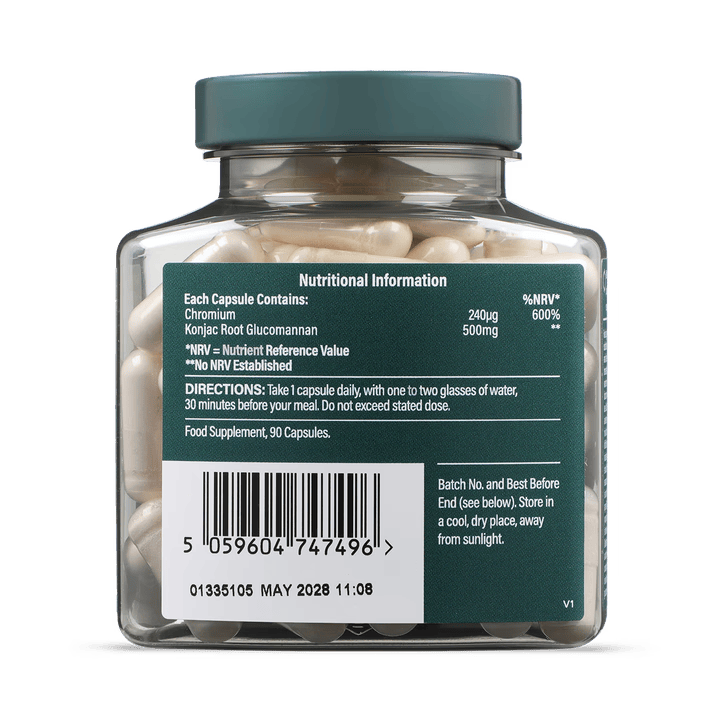 Глюкоманан и Хром / Glucomannan & Chromium 90 capsules