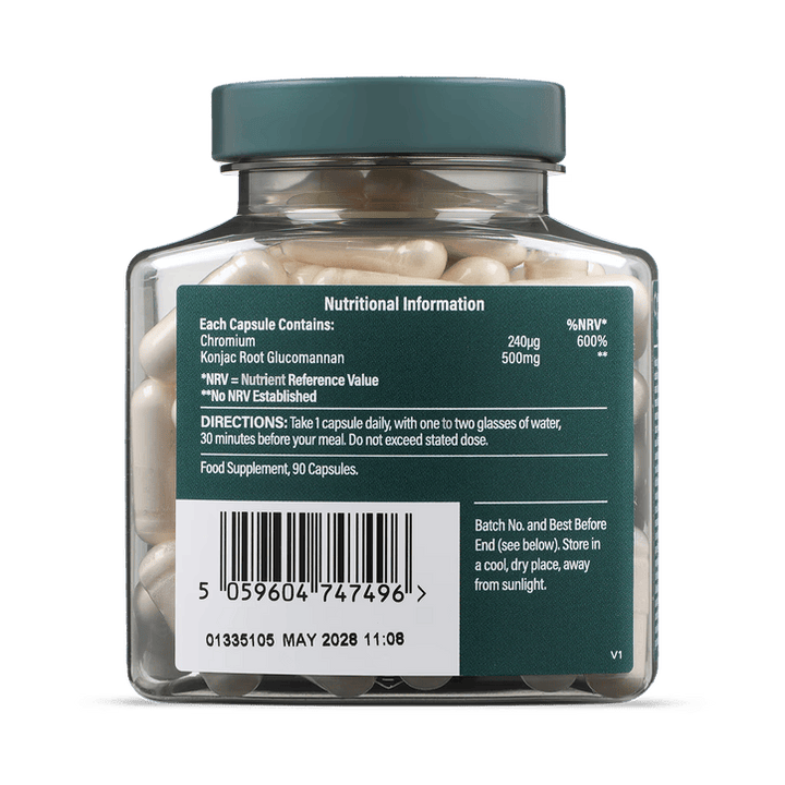 Глюкоманан и Хром / Glucomannan &amp; Chromium 90 capsules