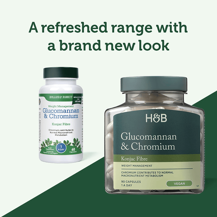 Глюкоманан и Хром / Glucomannan &amp; Chromium 90 capsules