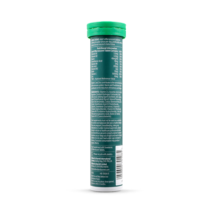 С + B + Цинк / Vitamin C, Vitamin B &amp; Zinc 20 Effervescent Tablets