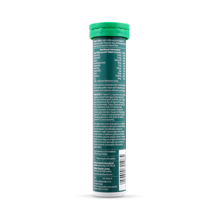 С + B + Цинк / Vitamin C, Vitamin B &amp; Zinc 20 Effervescent Tablets