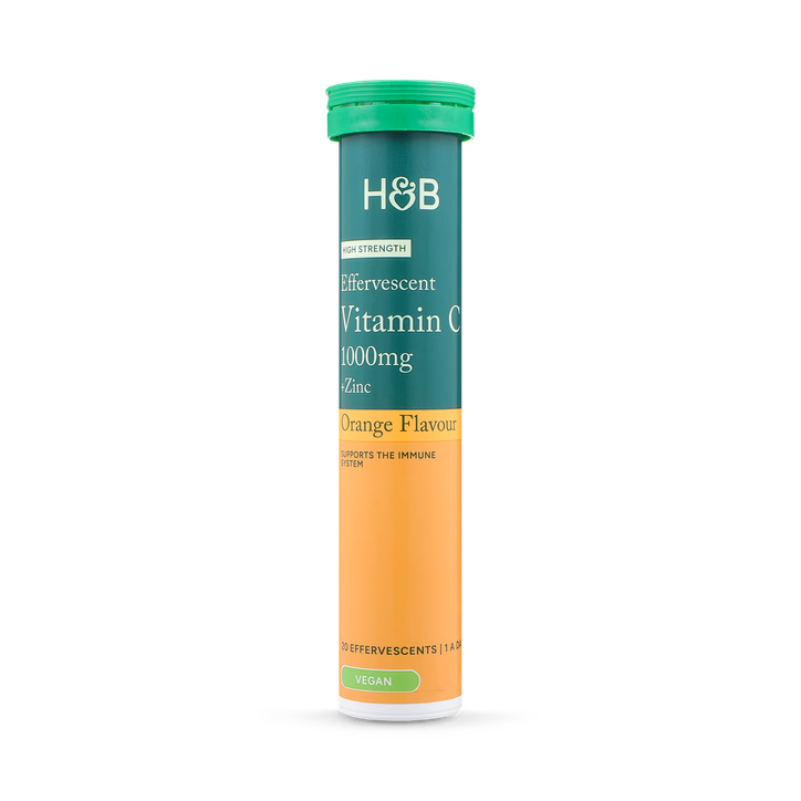 Витамин C 1000 mg и Цинк 15 mg / High Strength Effervescent Vit C & Zinc Orange Flavour 20 Tablets