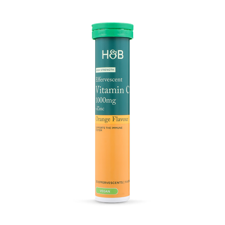 Витамин C 1000 mg и Цинк 15 mg / High Strength Effervescent Vit C &amp; Zinc Orange Flavour 20 Tablets