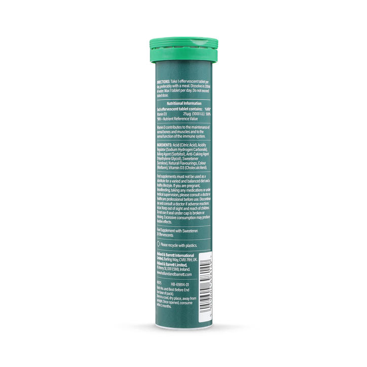 Витамин Д3 / Vitamin D3 1000 IU 20 Effervescent Tablets