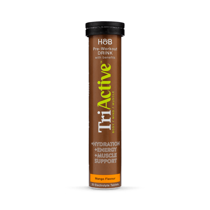 TriActive Pre-Workout Electrolytes / Ефервесцентни Електролити за преди Тренировка Манго  20 tablets